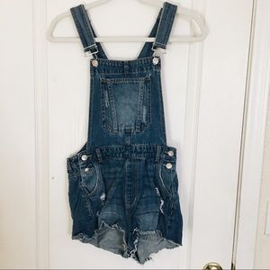 Denim short overalls!